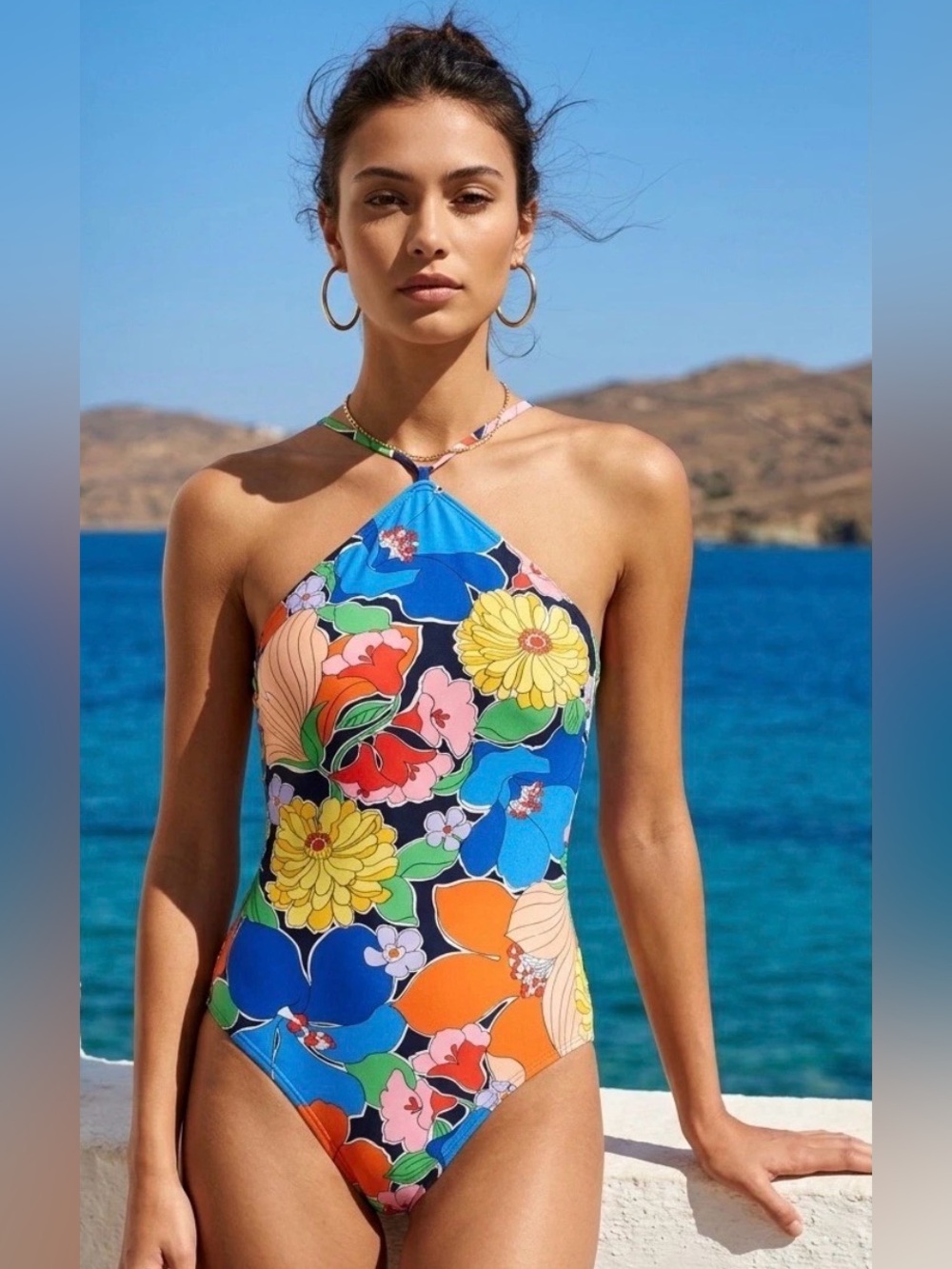Kate Spade New York vibrant one-piece swim suit
